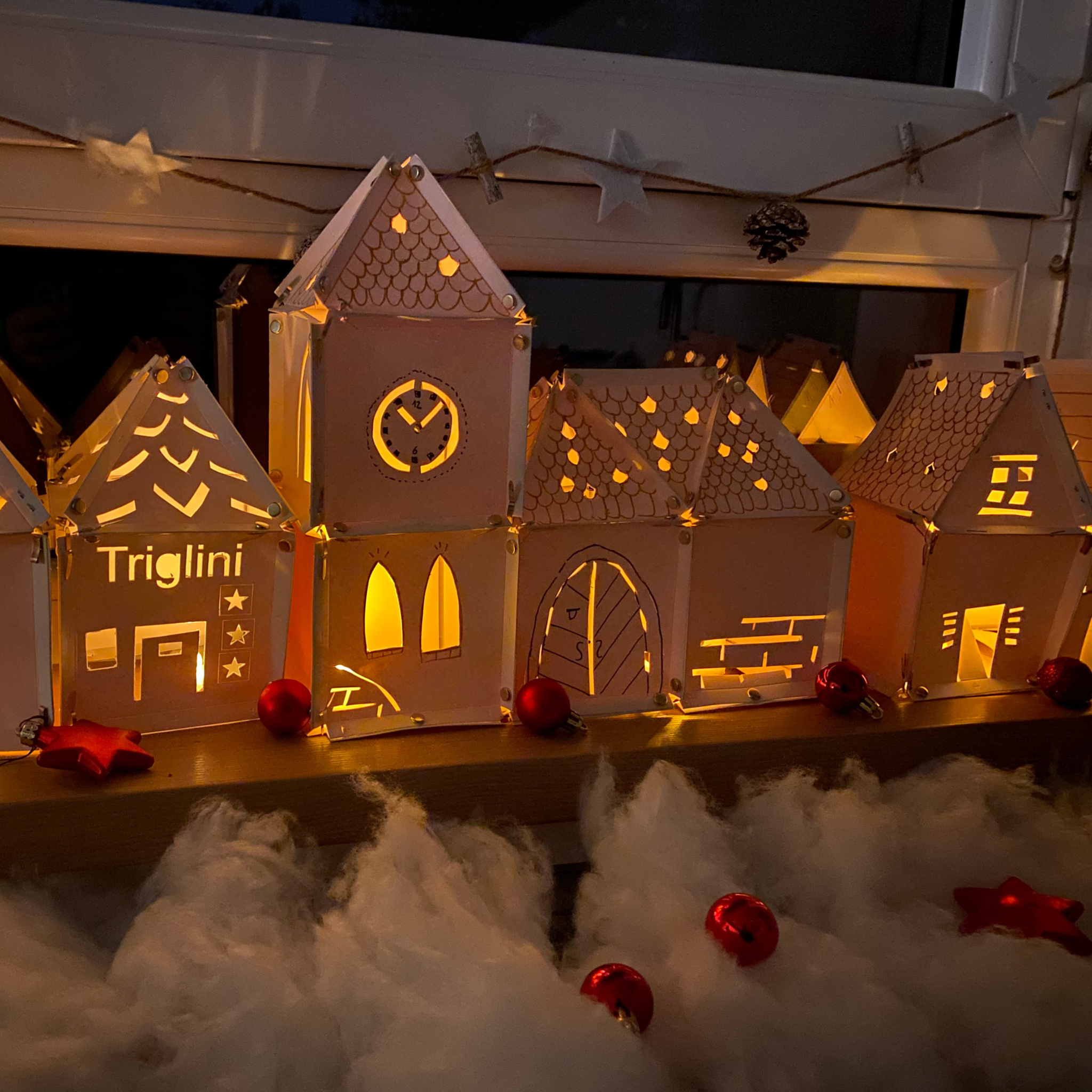 Weihnachtsdorf Bastelset Triglini