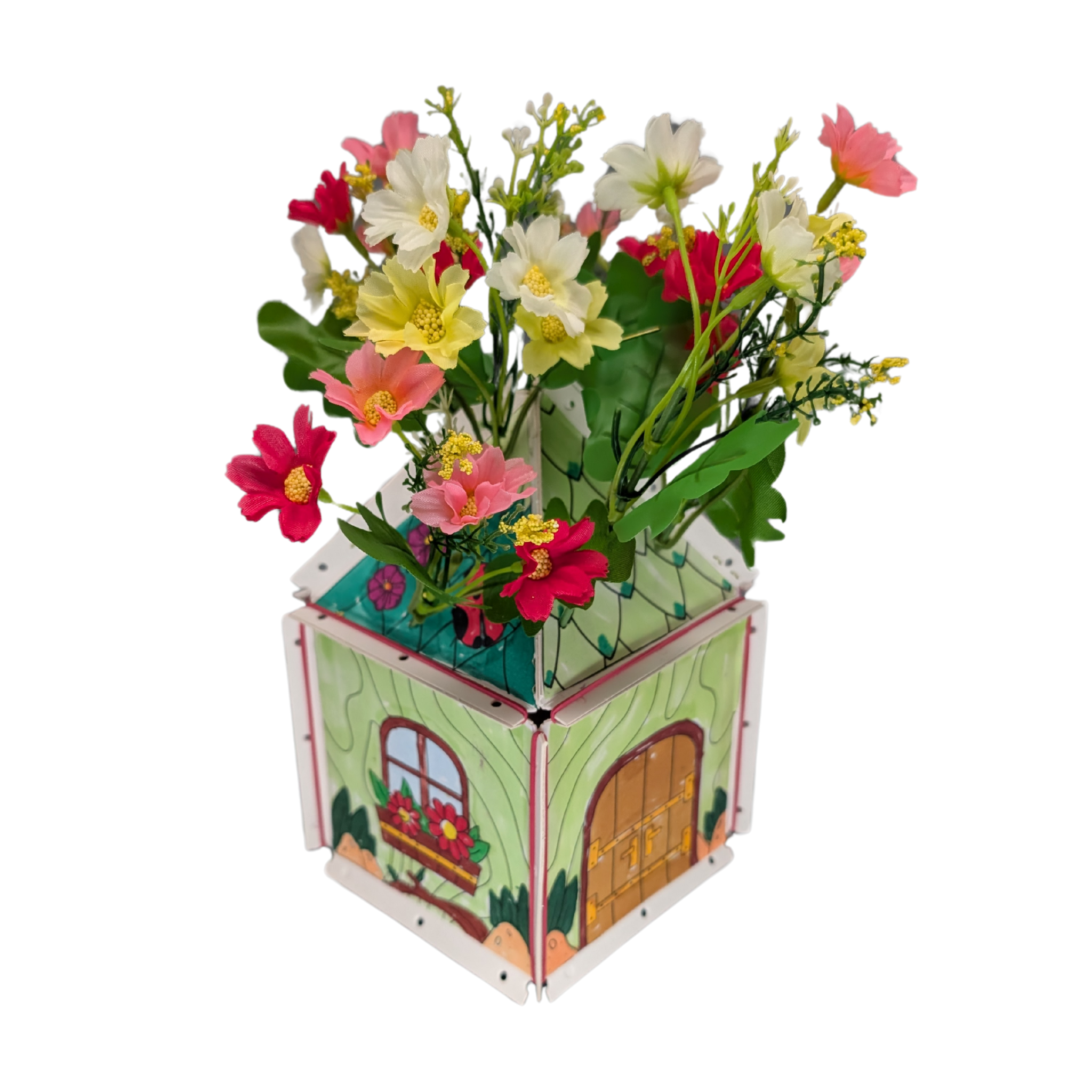 Bastel- und Malvorlage Flower Fee