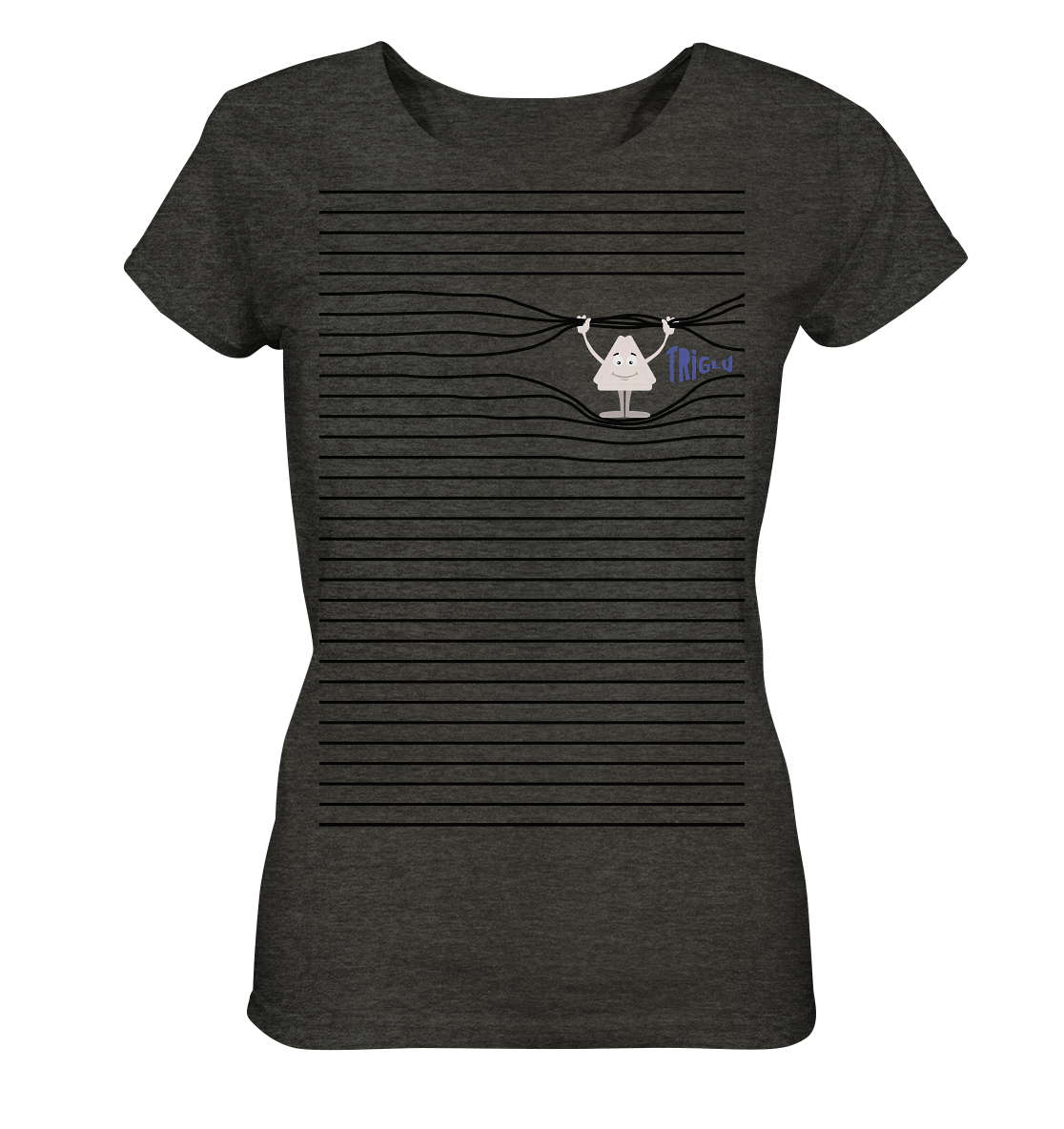 Stripebrecher - Glu - Ladies Organic Shirt (meliert)