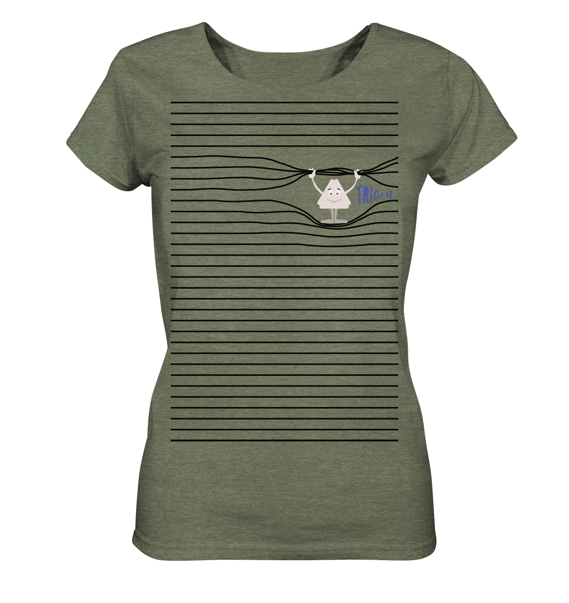 Stripebrecher - Glu - Ladies Organic Shirt (meliert)