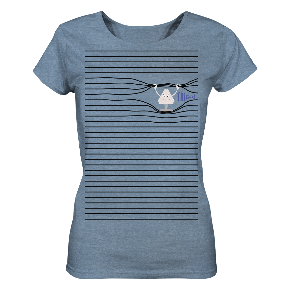 Stripebrecher - Glu - Ladies Organic Shirt (meliert)