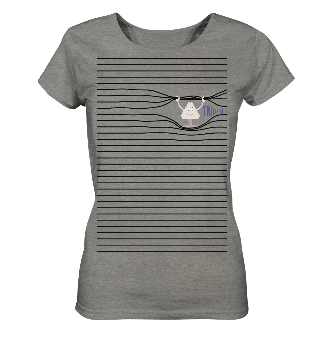 Stripebrecher - Glu - Ladies Organic Shirt (meliert)