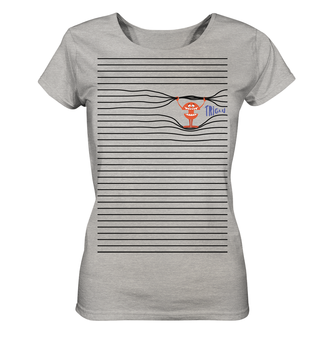 Stripebrecher - Glu - Ladies Organic Shirt (meliert)