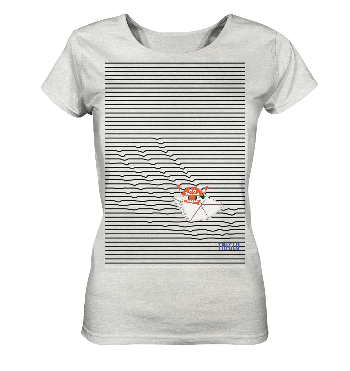 Cruising T-Shirt - Ladies Organic Shirt (meliert)