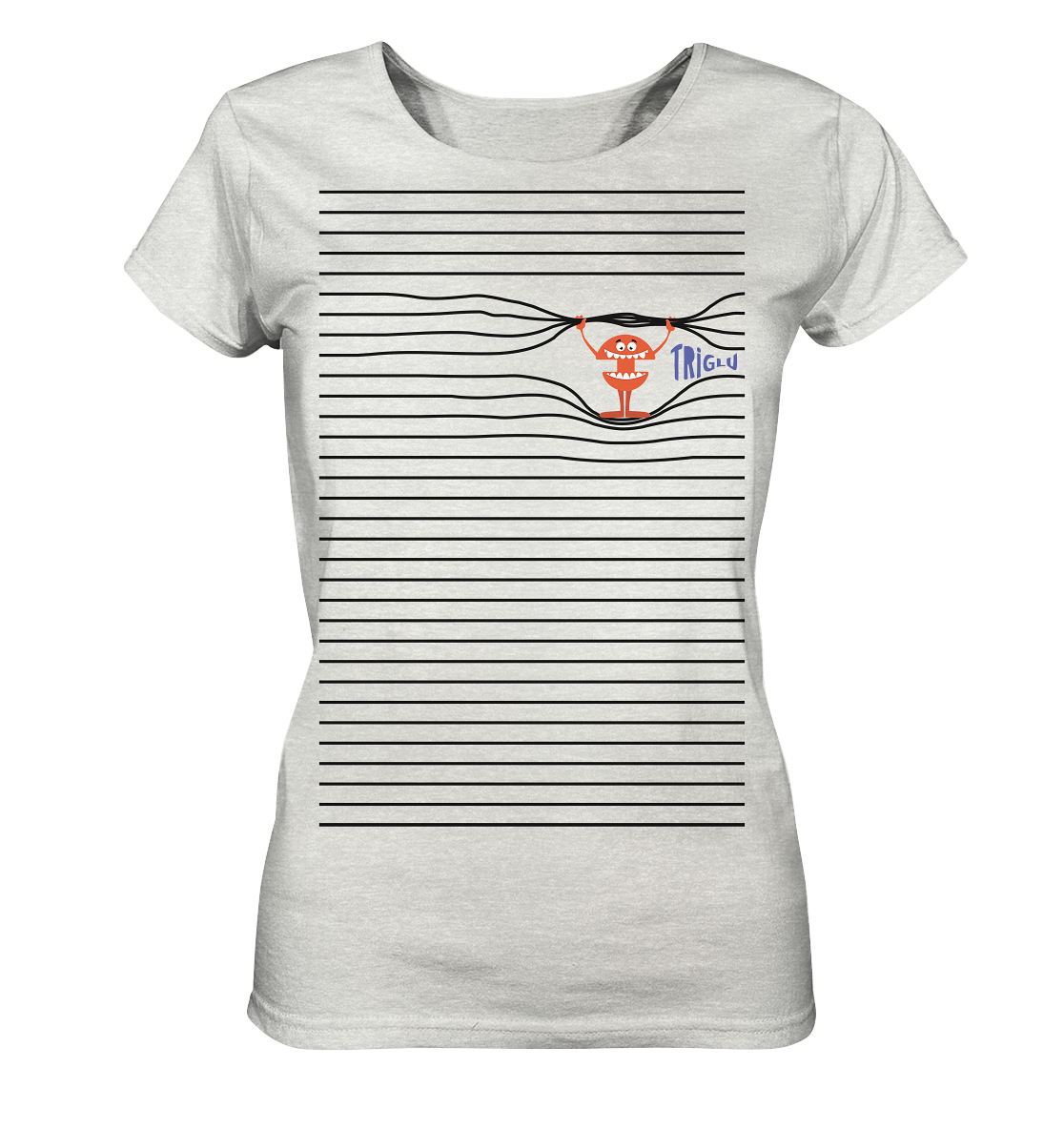 Stripebrecher - Glu - Ladies Organic Shirt (meliert)