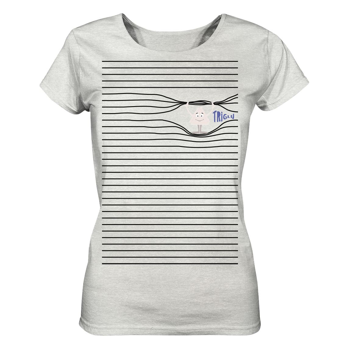 Stripebrecher - Glu - Ladies Organic Shirt (meliert)