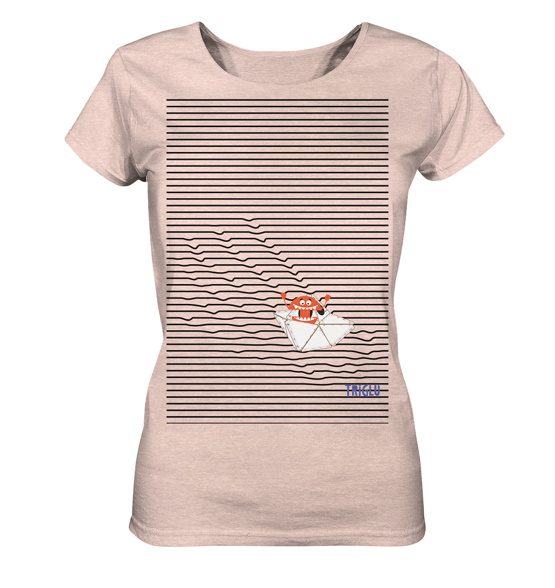 Cruising T-Shirt - Ladies Organic Shirt (meliert)