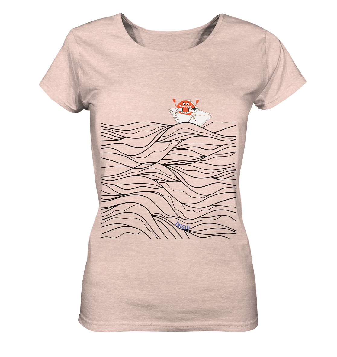 Wellenreiter - Ladies Organic Shirt (meliert)