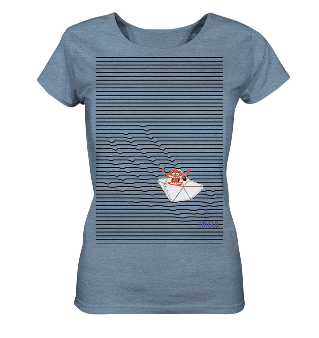 Cruising T-Shirt - Ladies Organic Shirt (meliert)