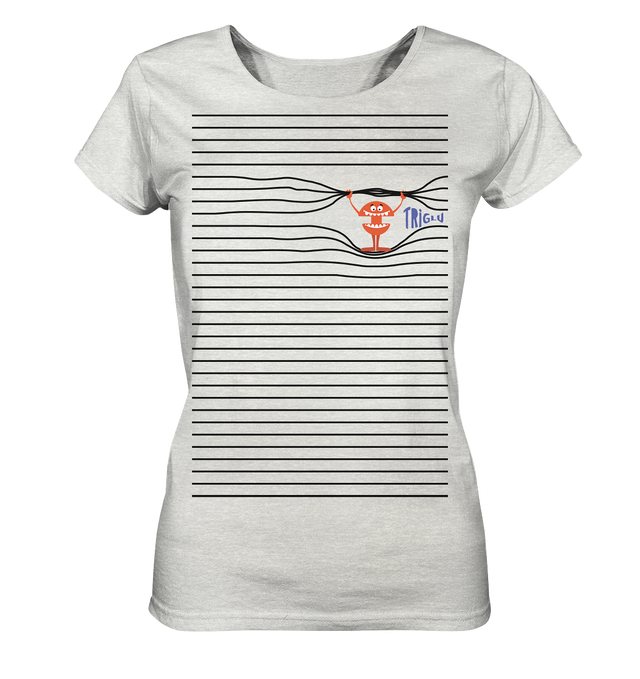 Stripebrecher - Glu - Ladies Organic Shirt (meliert)